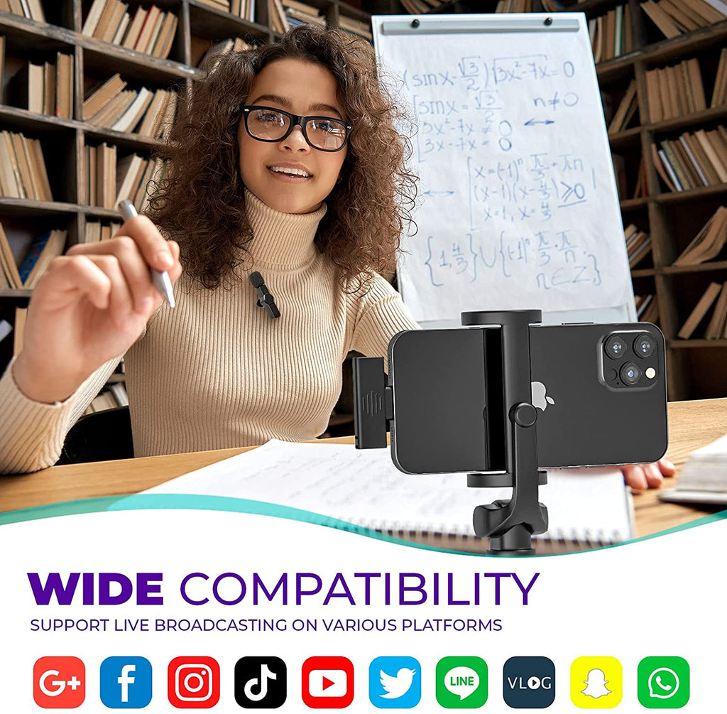 Microfono Wireless M6 - Microfono Portatile Per Registrazioni, Karaoke E Live, Facile Da Usare